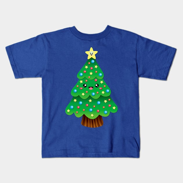 Christmas Tree Kids T-Shirt by xyabut2